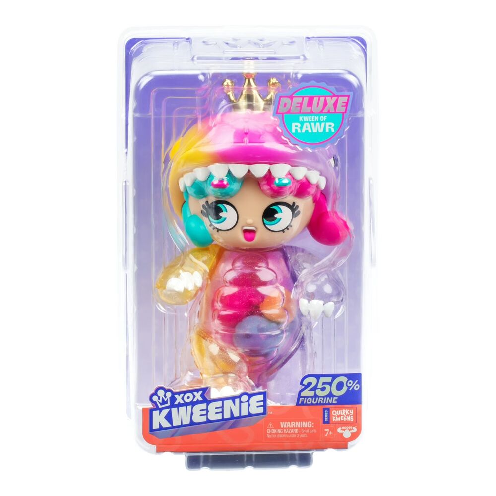 XOX Kweenie Deluxe Kween of Rawr 11" Mega Size Doll, Incl. Display Case & Card